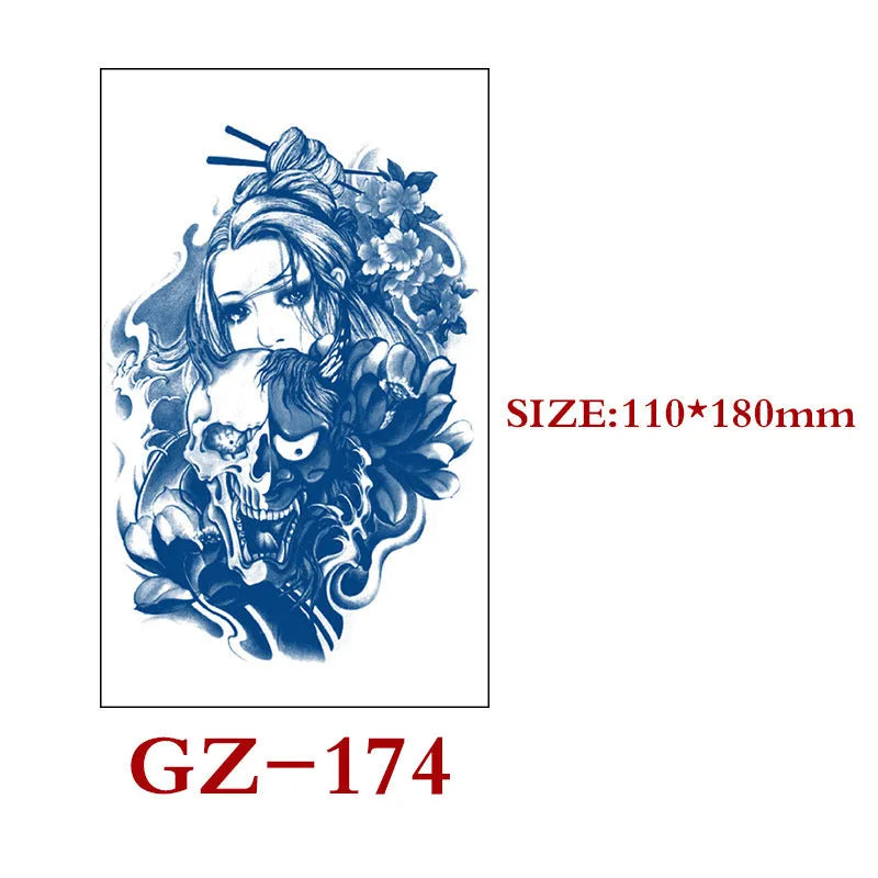 Saft Tattoo Aufkleber Semi-permanente Kräuter Tattoo Aufkleber