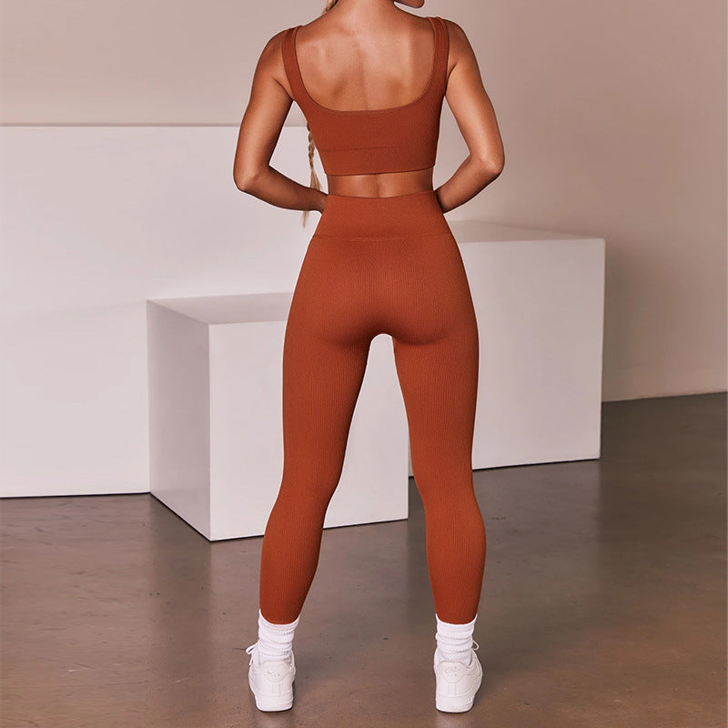 Two-Piece Sports Fitness Wicking Trousers