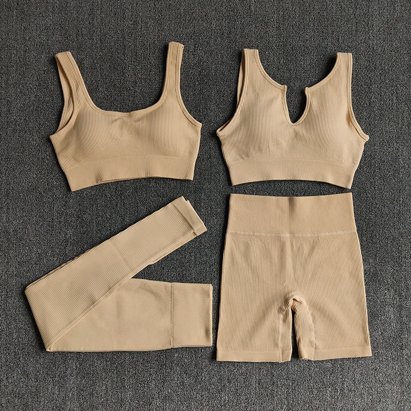 Two-Piece Sports Fitness Wicking Trousers