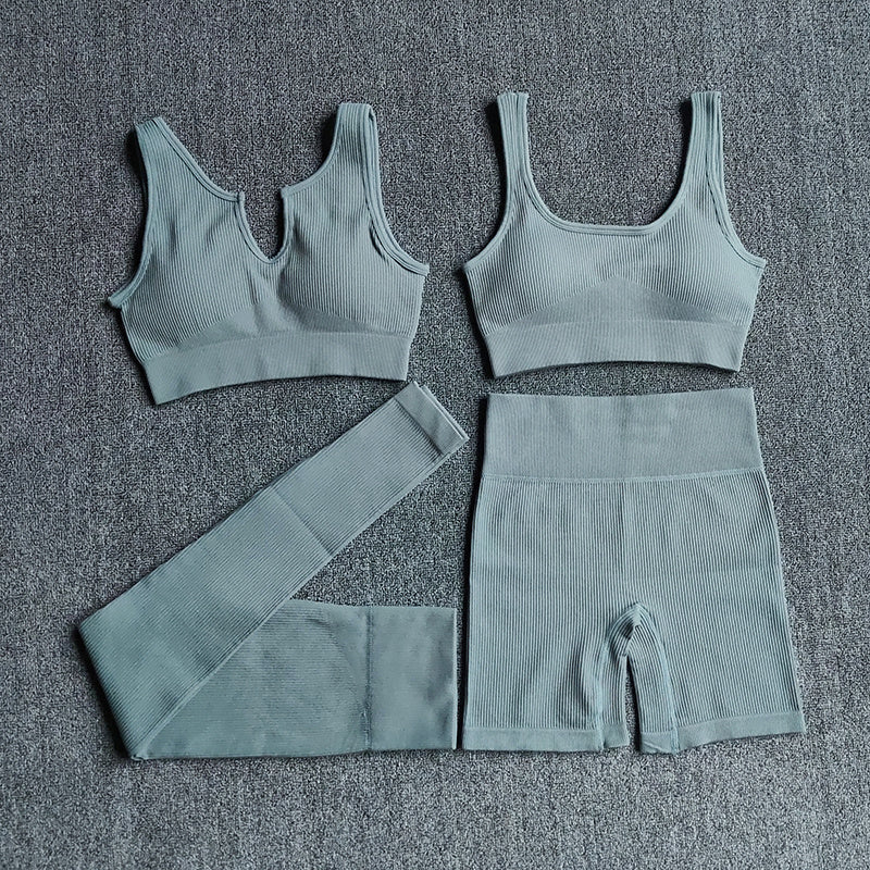 Two-Piece Sports Fitness Wicking Trousers