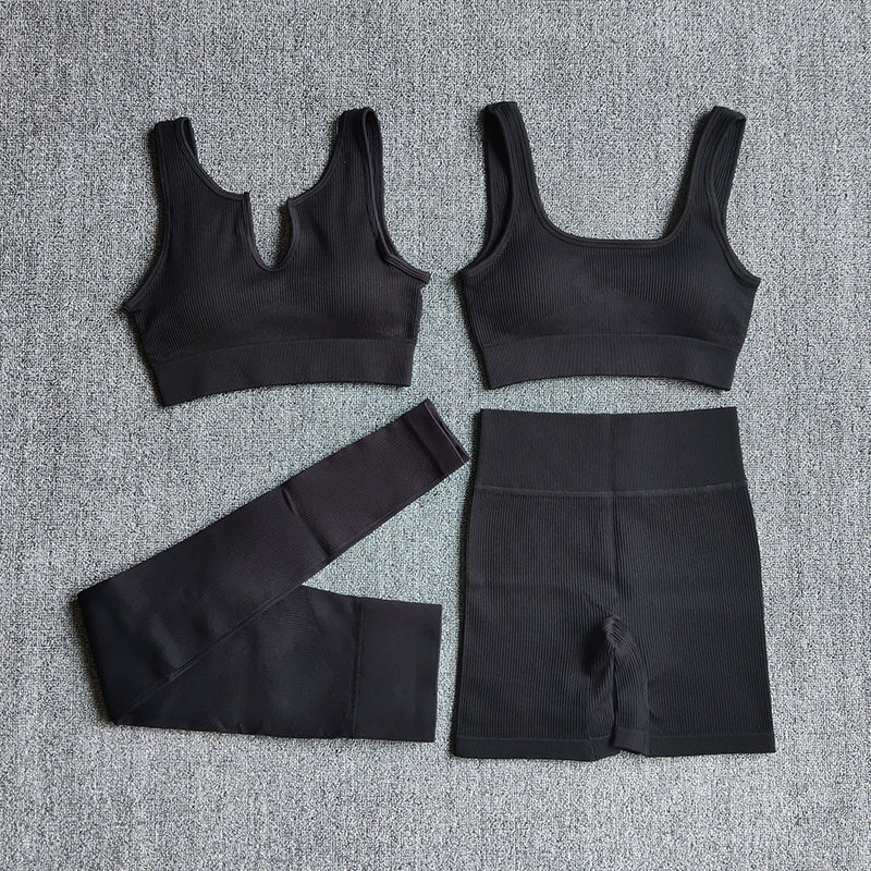 Two-Piece Sports Fitness Wicking Trousers
