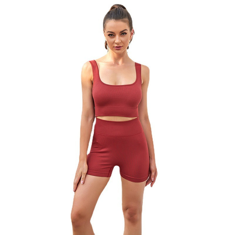 Two-Piece Sports Fitness Wicking Trousers