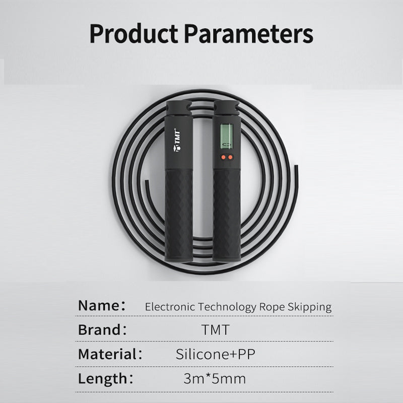 TMT Electronic Wireless Skipping Weight-bearing  Skipping Rope Non-slip Handle
