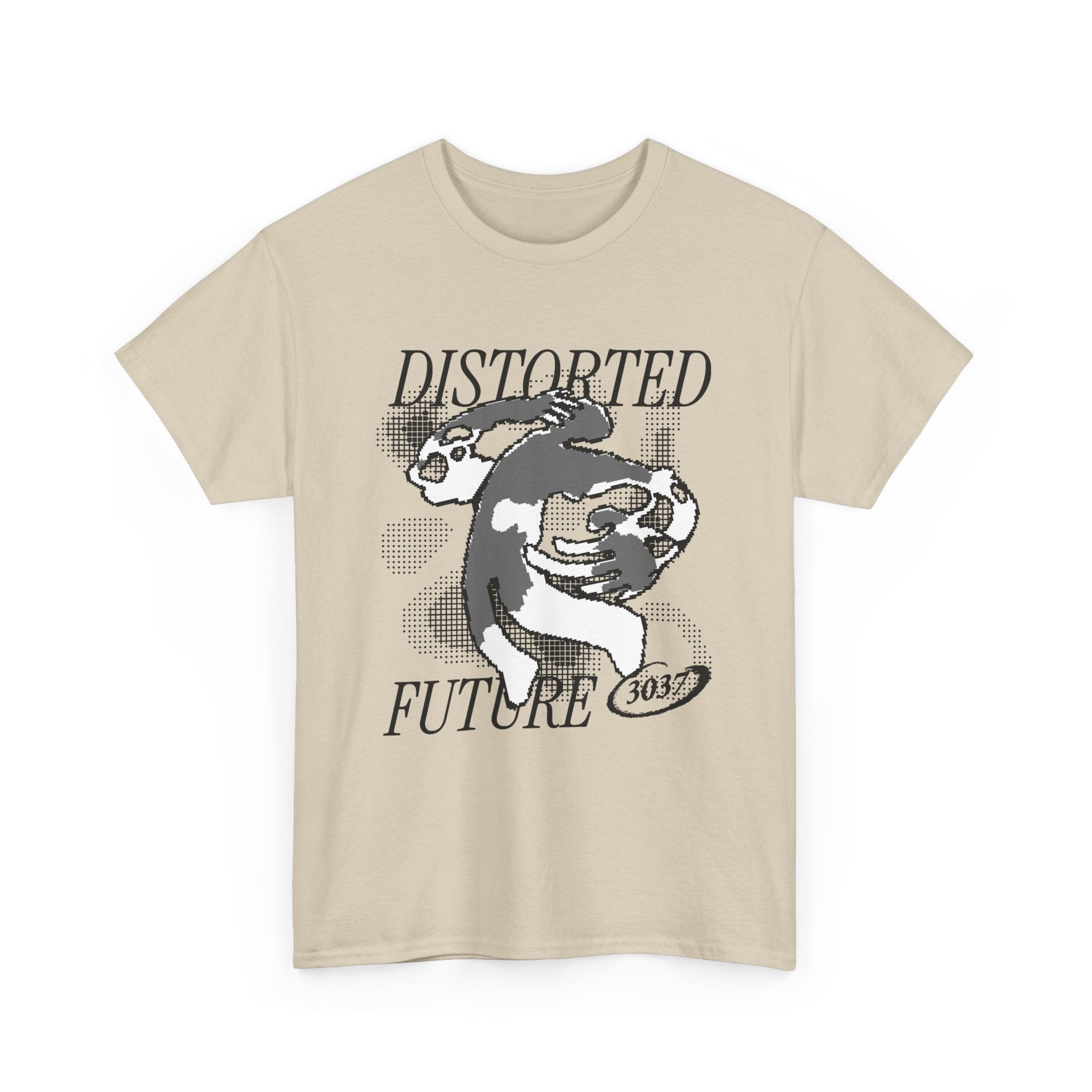 Distorted Future Retro Punk Graphic Tee