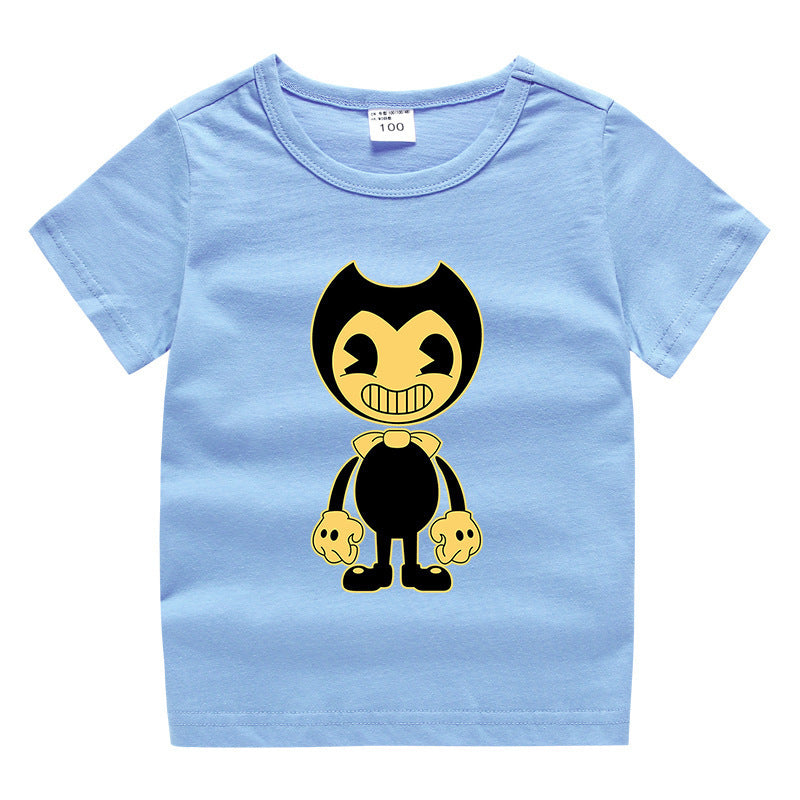 Children's summer short sleeved T-shirt