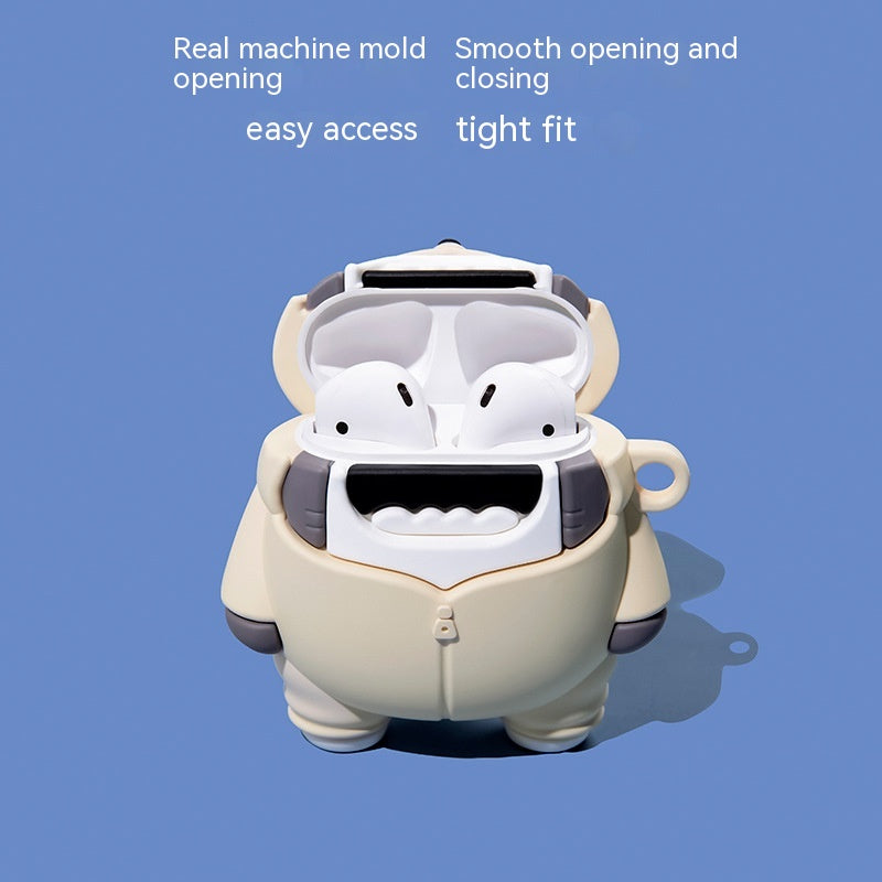Earphone Sleeves Protective Shell Second Generation Airpods23pro Raincoat Shark Cute Cartoon