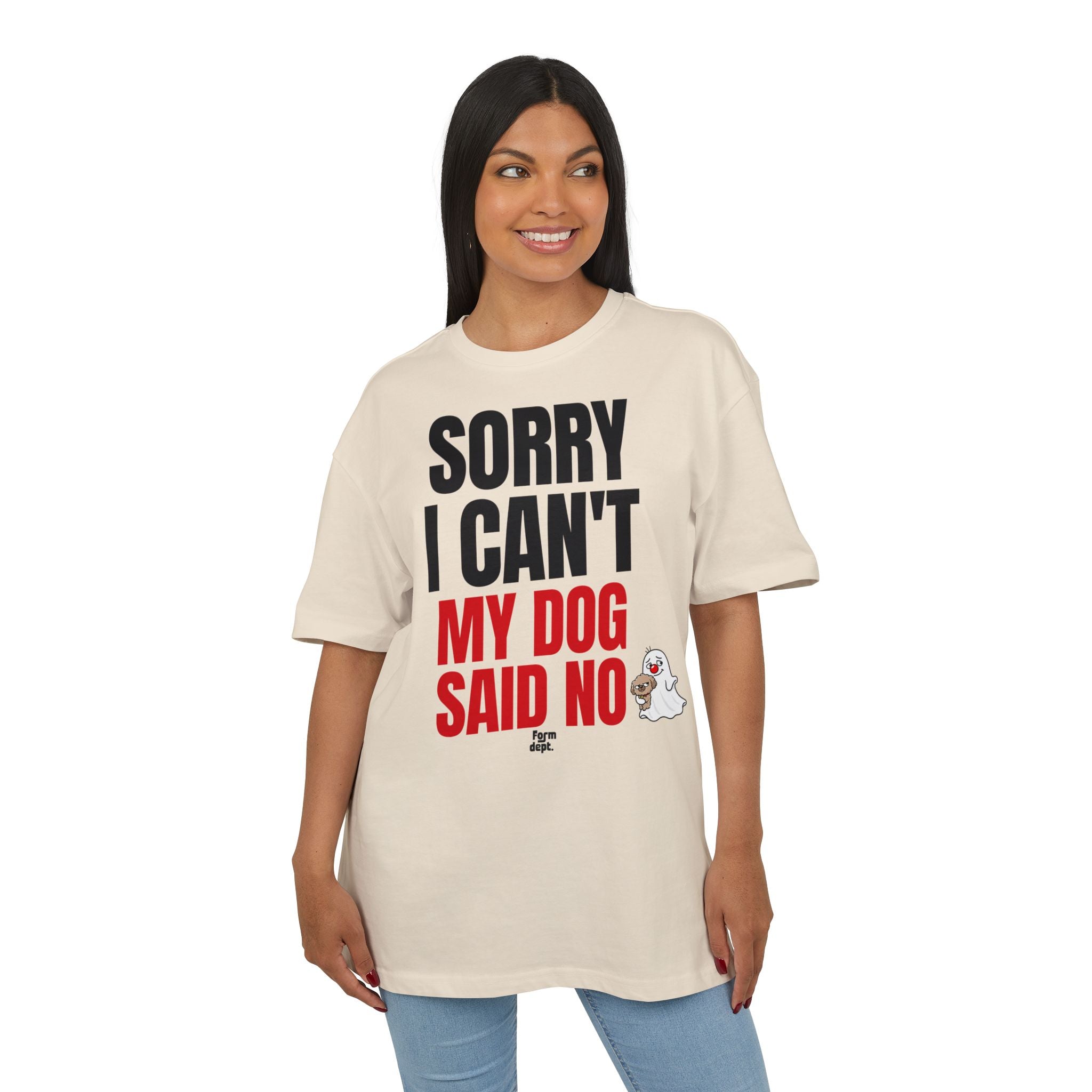 Sorry I Can’t My Dog Said No Graphic Dog Lover T-Shirt