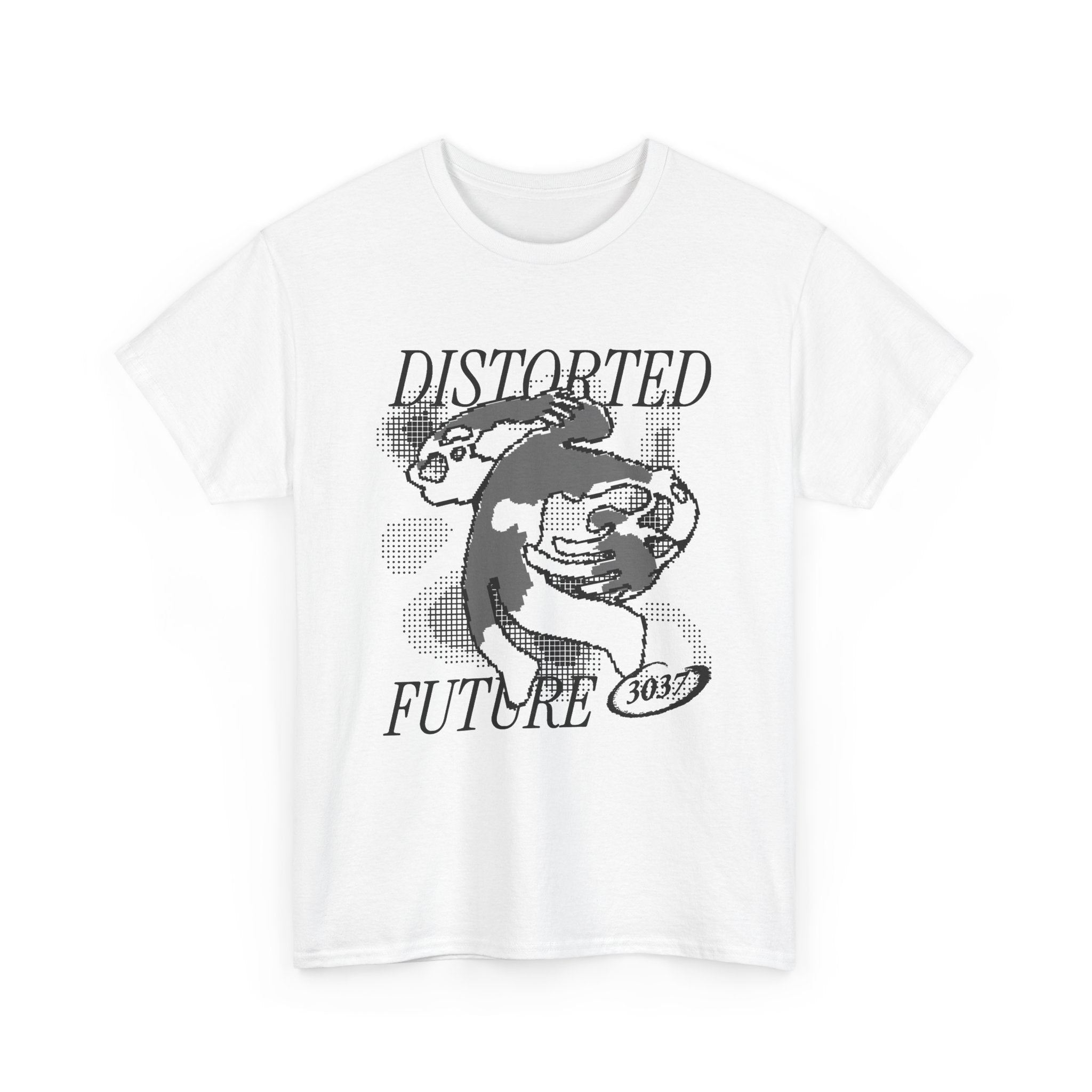 Distorted Future Retro Punk Graphic Tee