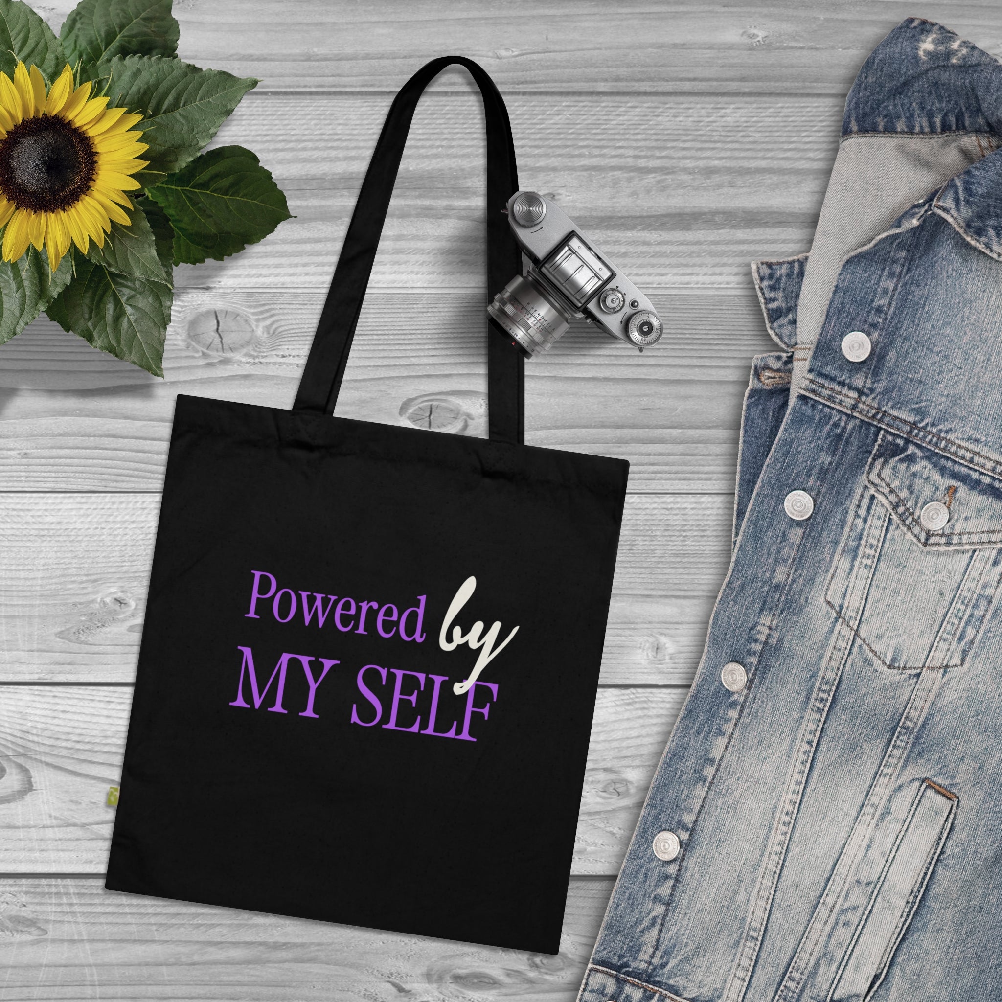 Powered by My Self Organic Cotton Tote Bag