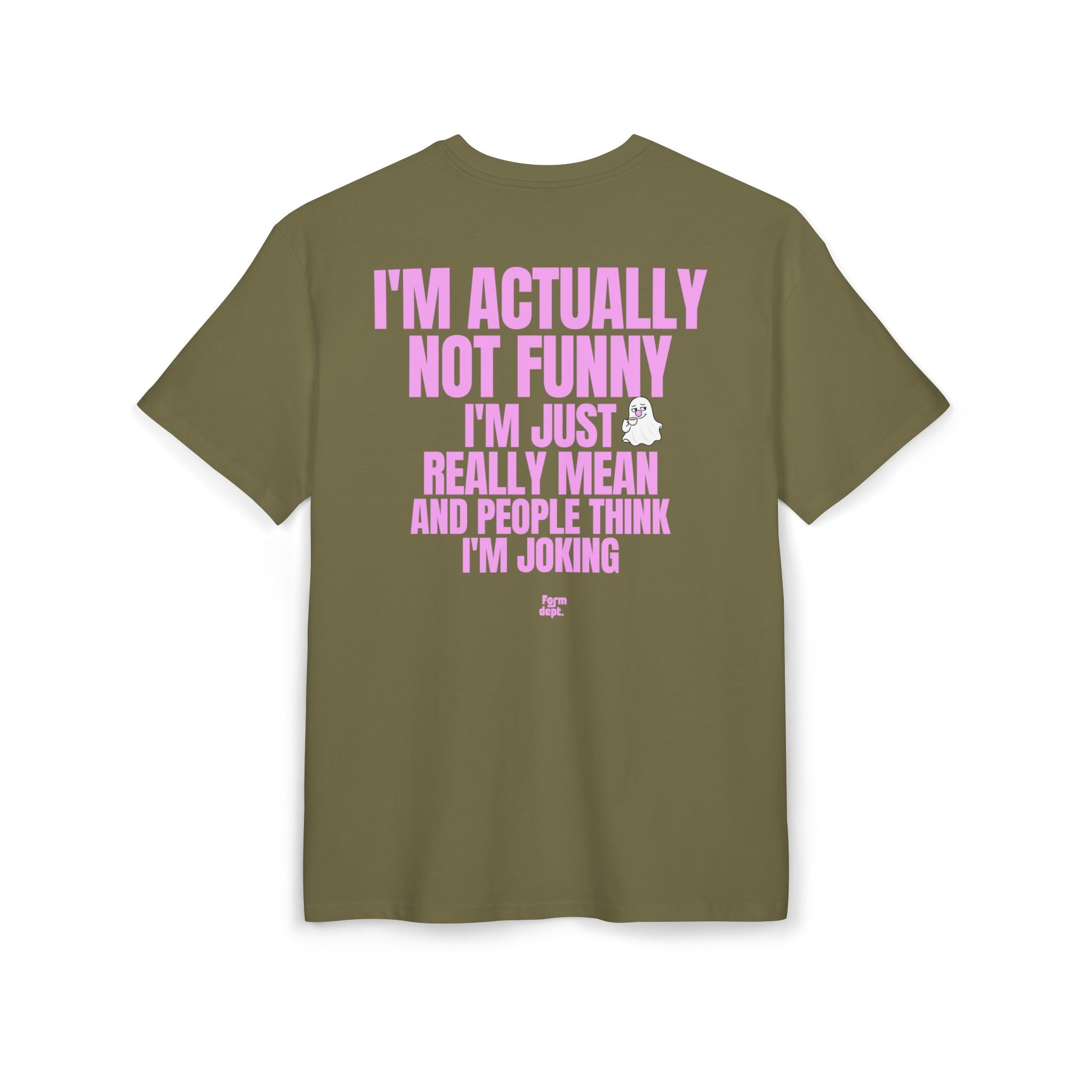 Unisex I'm Actually Not Funny Sarcastic Quote Funny T-Shirt Oversized