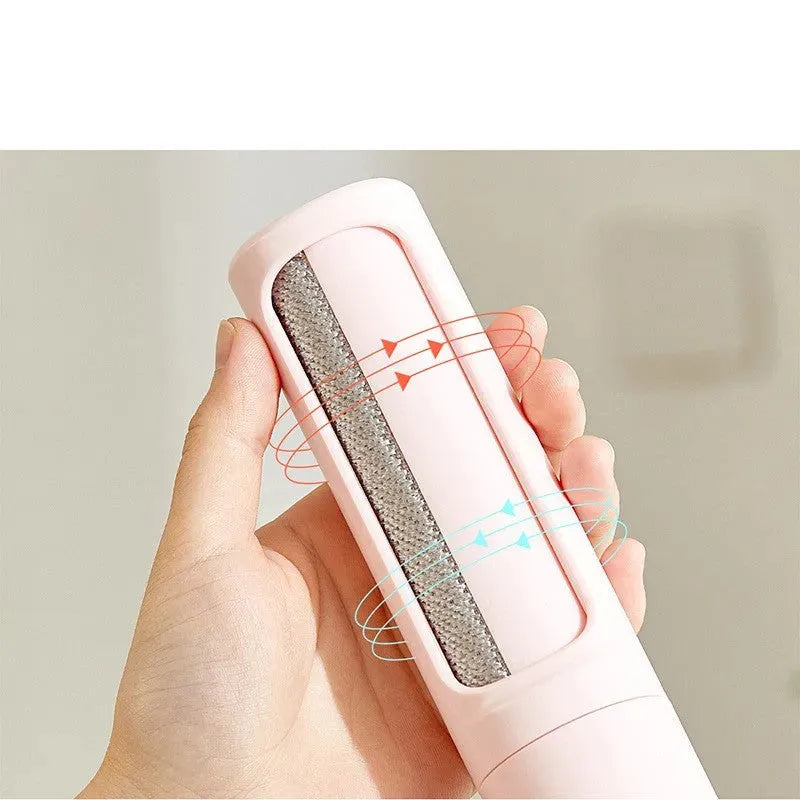 2-1 Reusable Pet Hair Remover Brush Lint Roller Portable Effective Self Cleaning Tool for Cat Dog Fur Hair Dust Removal Brush - Bellarte Enchanté 2-1 Reusable Pet Hair Remover Brush Lint Roller Portable Effective Self Cleaning Tool for Cat Dog Fur Hair Dust Removal Brush
