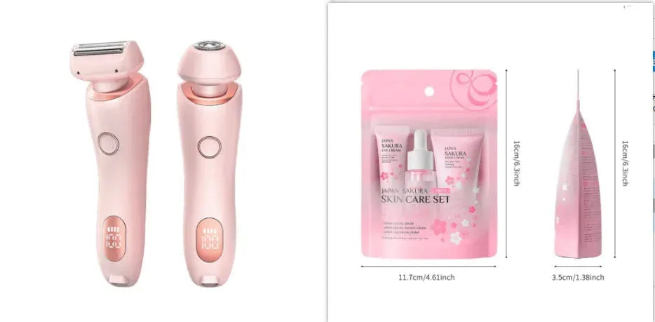 2 In 1 Hair Removal Epilator USB - Bellarte Enchanté 2 In 1 Hair Removal Epilator USB