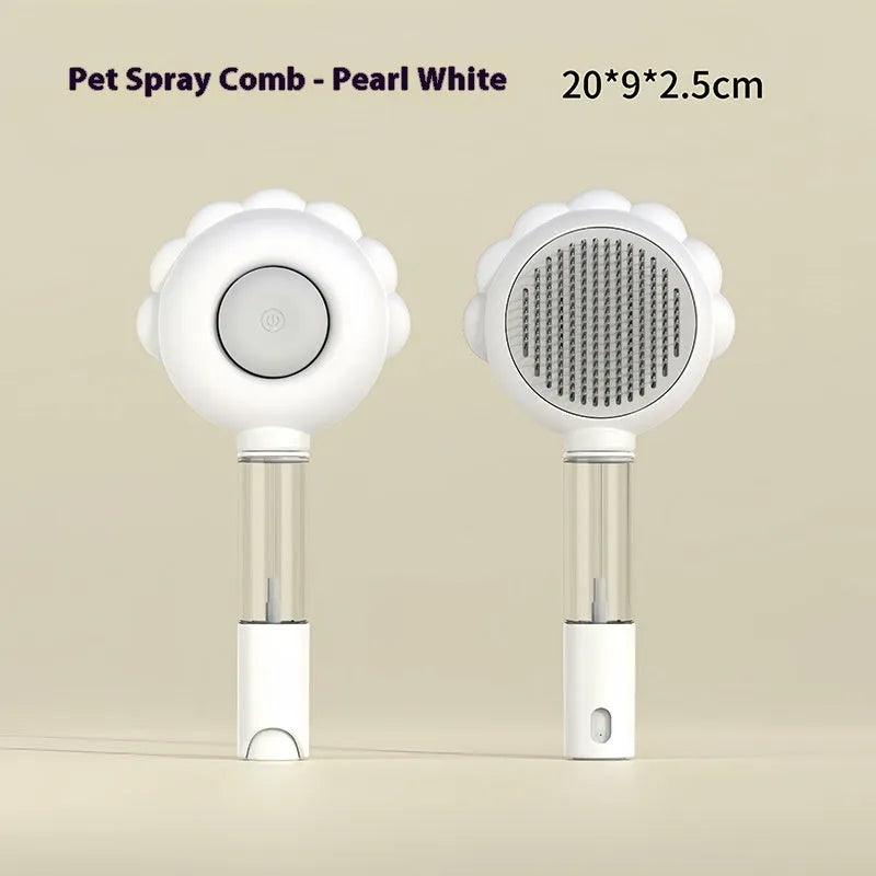 2 In 1 Self Cleaning Dog Brush Comb With Spray Pets Grooming Hair Remover Combs Brush Floating Hair Pet Grooming Brush Pet Products - Bellarte Enchanté 2 In 1 Self Cleaning Dog Brush Comb With Spray Pets Grooming Hair Remover Combs Brush Floating Hair Pet Grooming Brush Pet Products