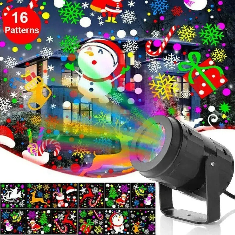 2024 Christmas Party Lights Snowflake Projector Light Led - Bellarte Enchanté 2024 Christmas Party Lights Snowflake Projector Light Led