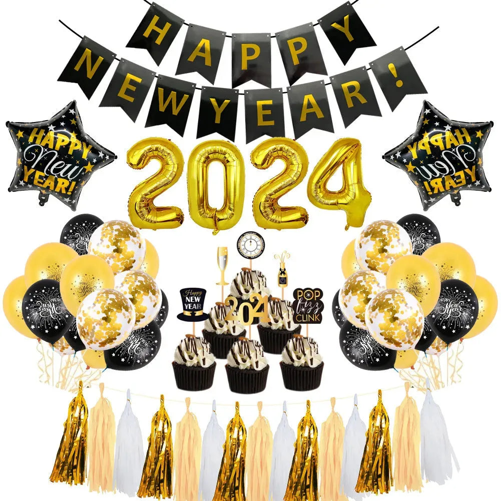 2024 New Year Suit Party Decoration Layout - Bellarte Enchanté 2024 New Year Suit Party Decoration Layout