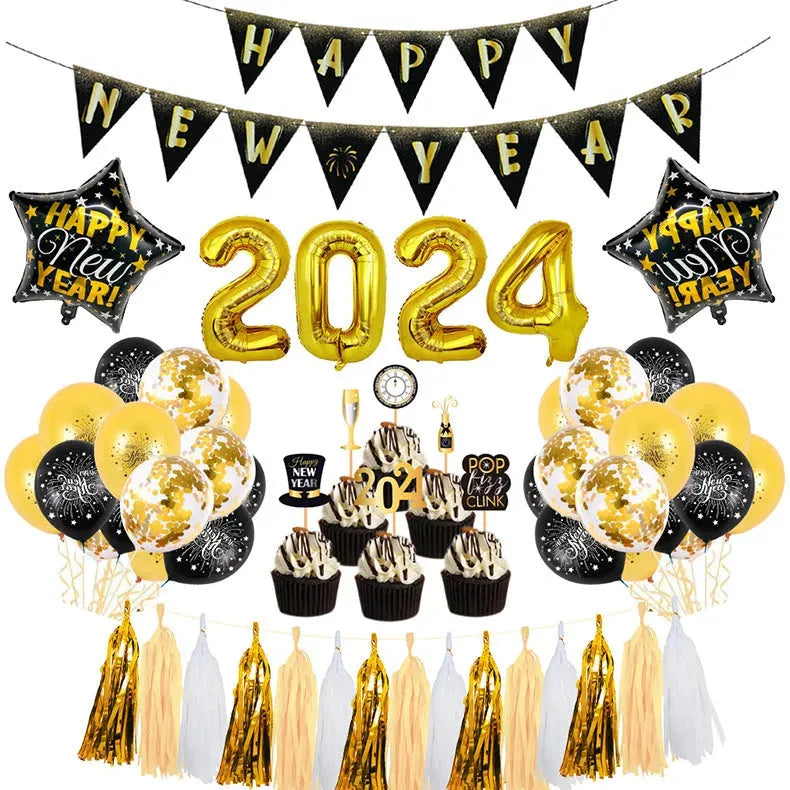 2024 New Year Suit Party Decoration Layout - Bellarte Enchanté 2024 New Year Suit Party Decoration Layout
