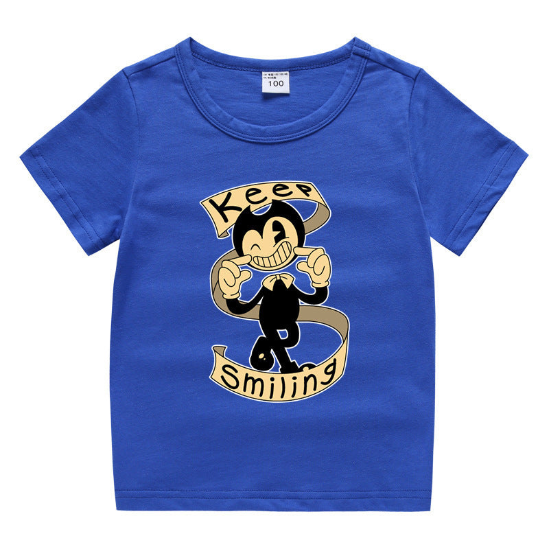 Children's summer short sleeved T-shirt