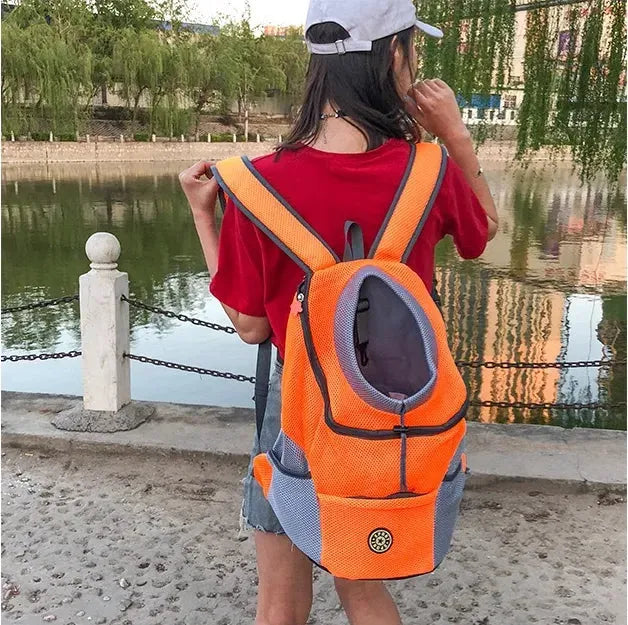 Pet Dog Carrier Carrier For Dogs Backpack Out Double Shoulder Portable Travel Outdoor Carrier Bag Mesh - Bella Enchanté