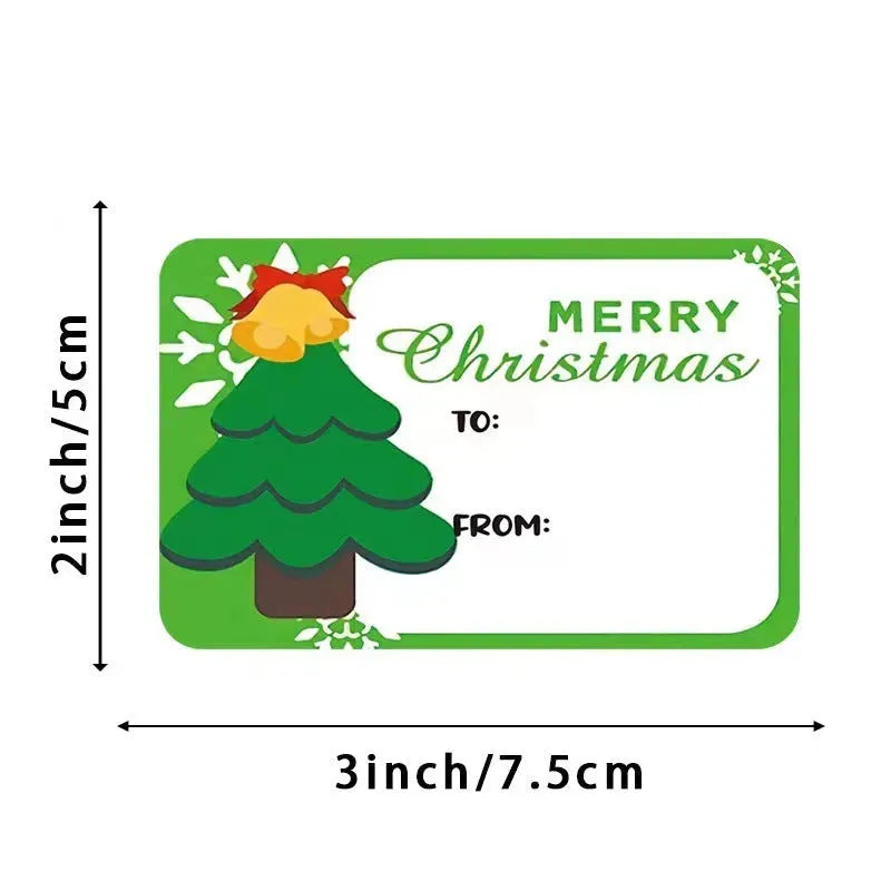 250 Stickersroll Stickers Christmas Holiday Decoration Gift Series Sticker Labels - Bellarte Enchanté 250 Stickersroll Stickers Christmas Holiday Decoration Gift Series Sticker Labels
