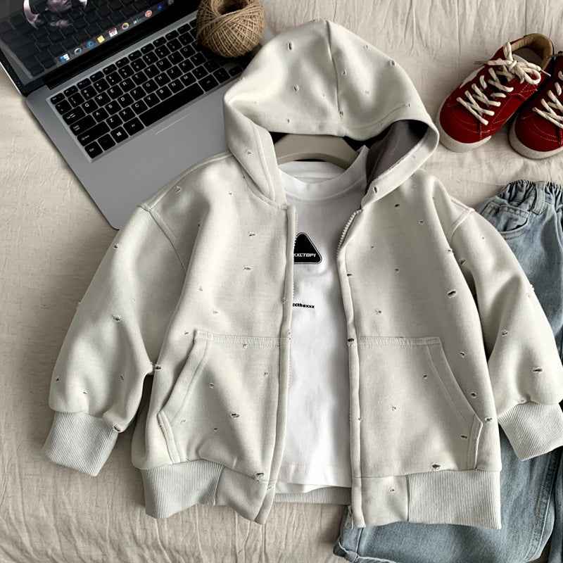 Spring and Autumn Children's Hoodies Zipper  Children's Clothing