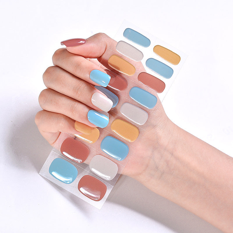 UV Phototherapy Semi-curing Gel Semi-baked Nail Sticker