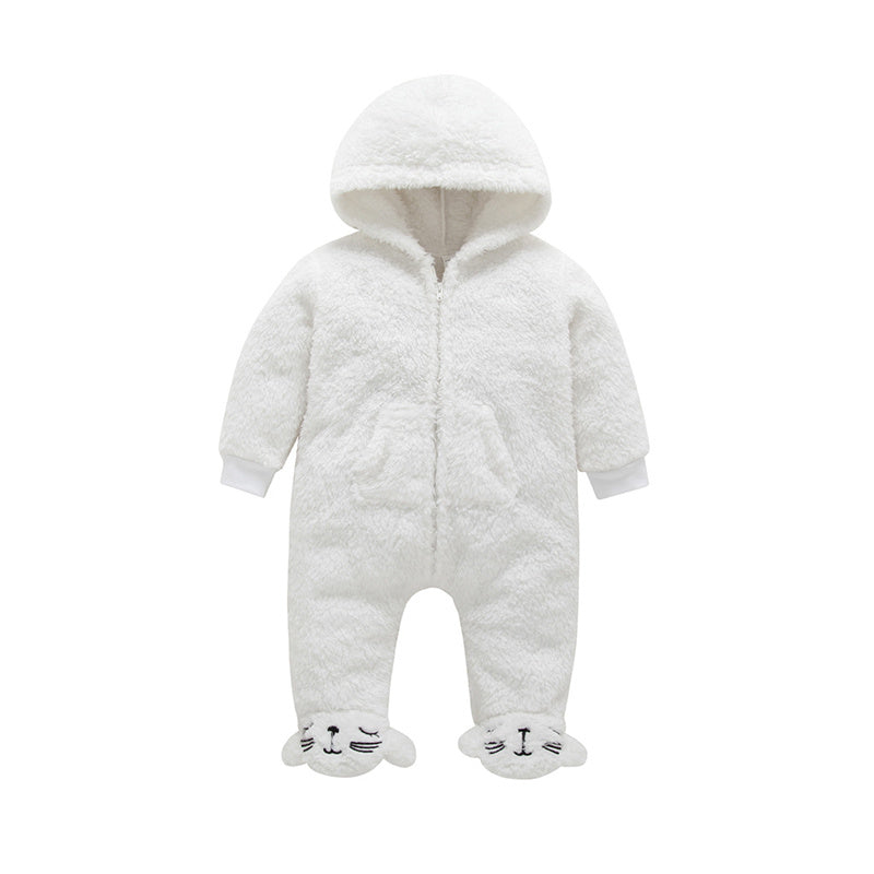 Baby home warm and velvet romper