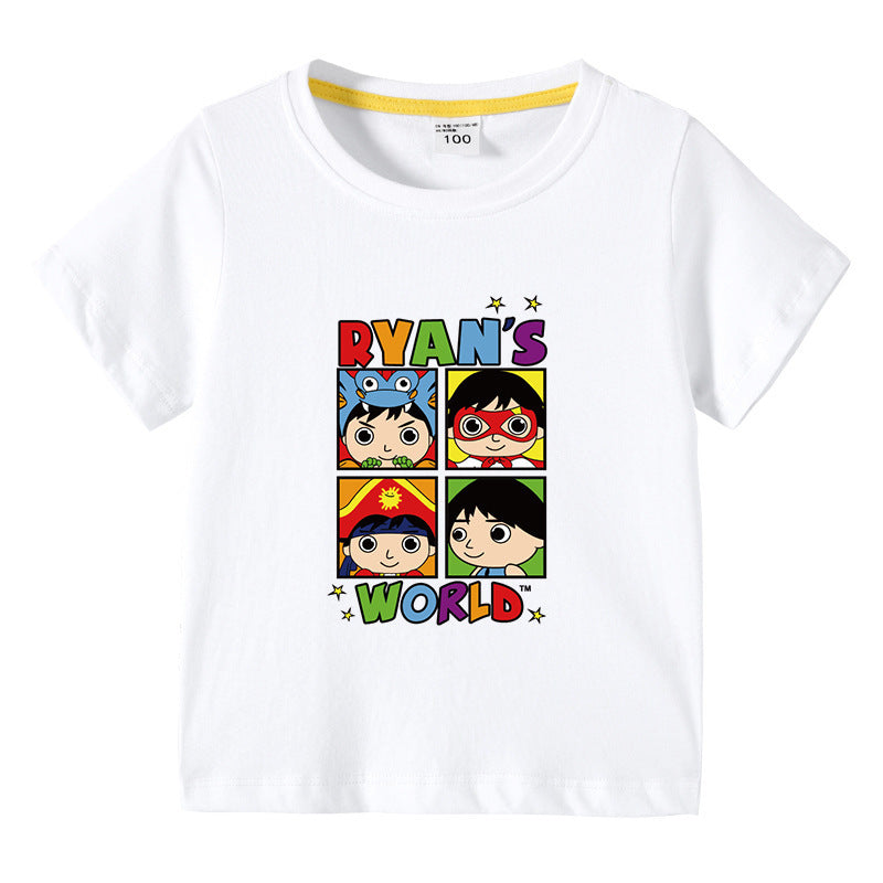 Children's summer short sleeved T-shirt