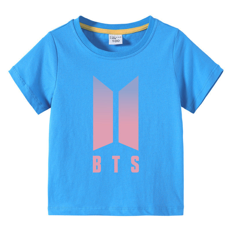 Children's summer short sleeved T-shirt