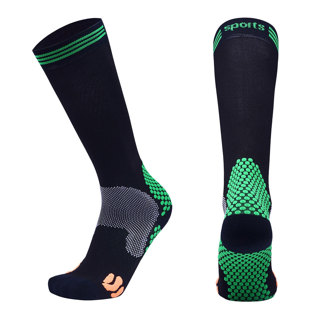 Men Women Compression Socks Profession Breathable10-15mmHg Marathon Socks Outdoor Anti Fatigue Sport Cycling Running Sock