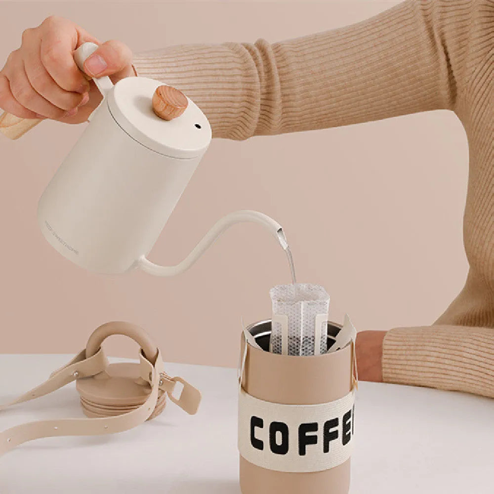 Compact Portable Stainless Steel Accompanying Cup Couples