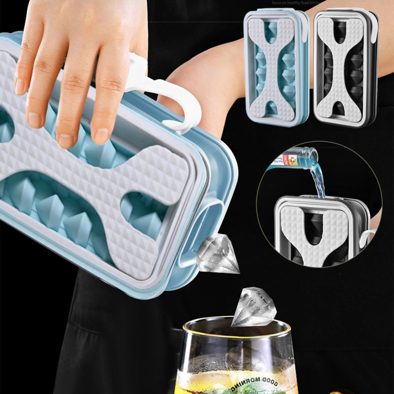2in1 Portable Silicone Ice Ball Mold Ice Maker Water Bottle Ice Cube Mould Bottle Creative Ice Ball Diamond Curling Summer Kitchen Gadgets - Bellarte Enchanté 2in1 Portable Silicone Ice Ball Mold Ice Maker Water Bottle Ice Cube Mould Bottle Creative Ice Ball Diamond Curling Summer Kitchen Gadgets