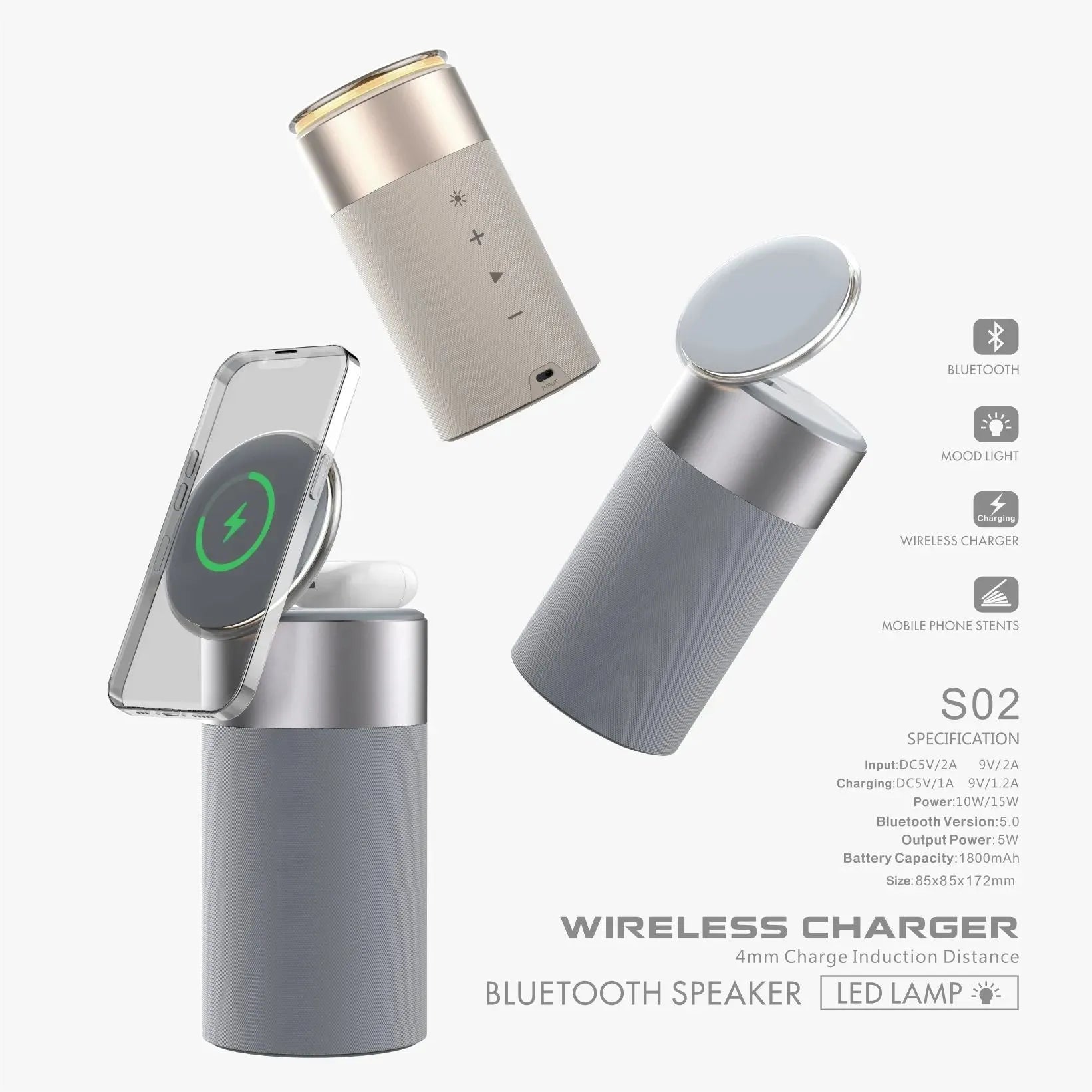 3 In 1 Multi-Function IPhone And AirPods Wireless Charger - Bellarte Enchanté 3 In 1 Multi-Function IPhone And AirPods Wireless Charger