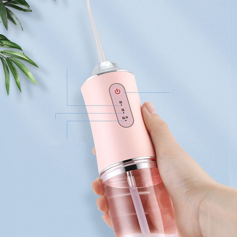 3 Modes Oral Irrigator USB Rechargeable Water Floss Portable Dental Water Flosser Jet 240ml Irrigator Dental Teeth Cleaner - Bellarte Enchanté 3 Modes Oral Irrigator USB Rechargeable Water Floss Portable Dental Water Flosser Jet 240ml Irrigator Dental Teeth Cleaner