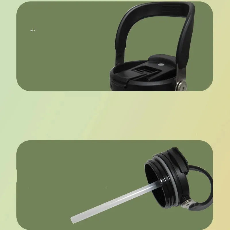 304 Stainless Steel Vacuum Cup With Double Drinking Mouth Design - Bellarte Enchanté 304 Stainless Steel Vacuum Cup With Double Drinking Mouth Design