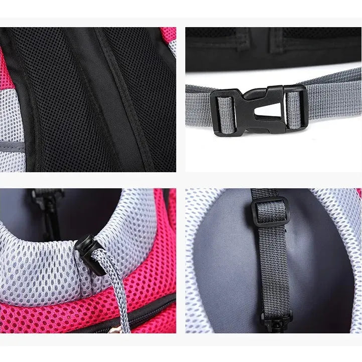 Pet Dog Carrier Carrier For Dogs Backpack Out Double Shoulder Portable Travel Outdoor Carrier Bag Mesh - Bella Enchanté