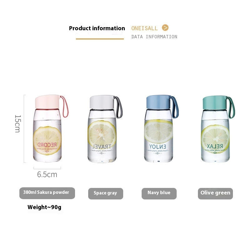 Summer Small Portable Plastic Drop-resistant New Good-looking High Temperature Resistant Minimalist Cup For Students