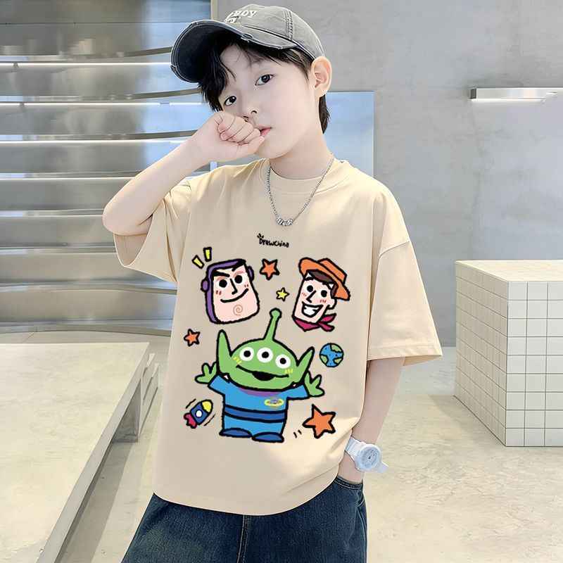 Casual Printed Short Sleeve T-Shirt for Kids,