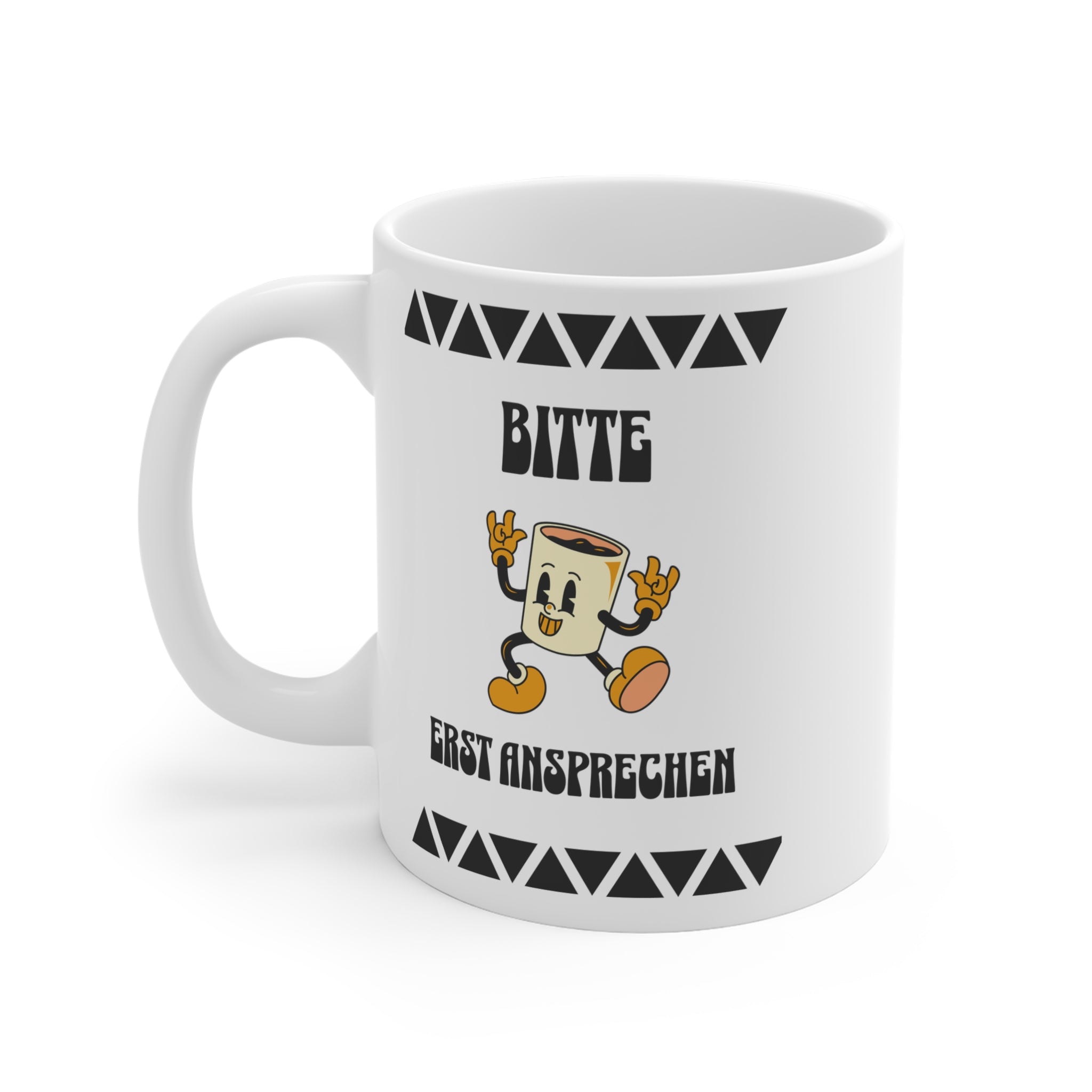 Cute Bean Cartoon Ceramic Mug