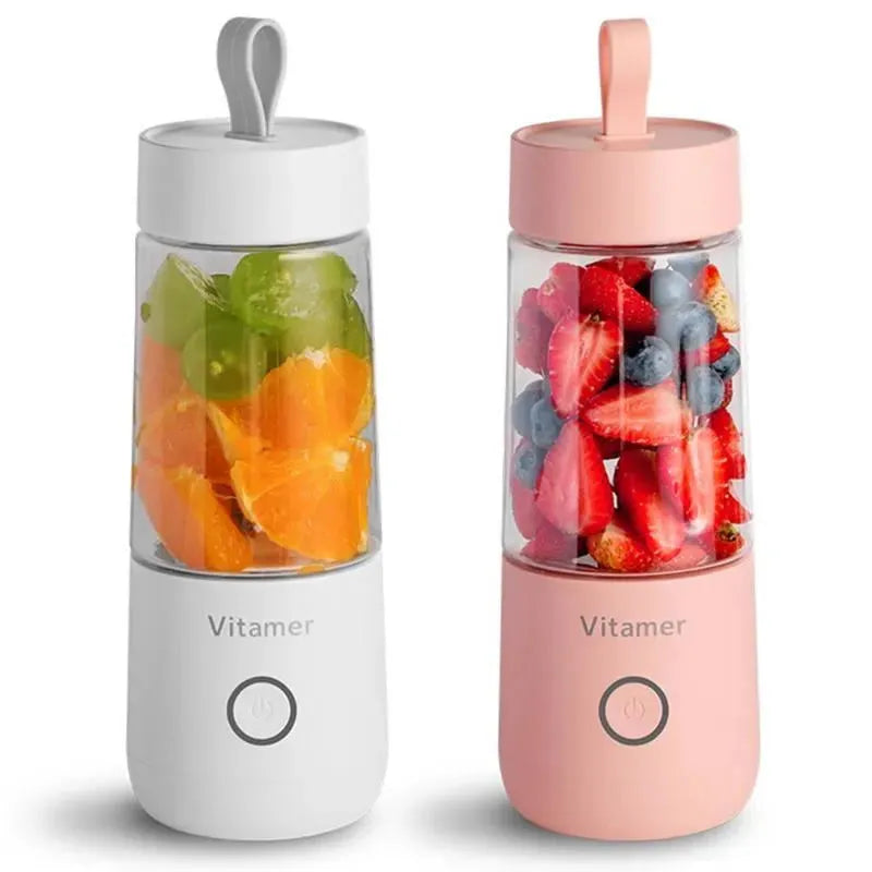 350ml Portable Blender Juicer Electric USB Rechargeable Mixer Smoothie Slushy Cup Fresh Juice Blender Bottle USB Charging Kitchen Gadgets - Bellarte Enchanté 350ml Portable Blender Juicer Electric USB Rechargeable Mixer Smoothie Slushy Cup Fresh Juice Blender Bottle USB Charging Kitchen Gadgets