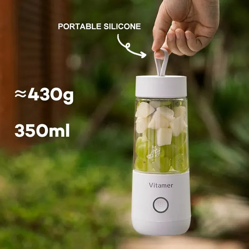 350ml Portable Blender Juicer Electric USB Rechargeable Mixer Smoothie Slushy Cup Fresh Juice Blender Bottle USB Charging Kitchen Gadgets - Bellarte Enchanté 350ml Portable Blender Juicer Electric USB Rechargeable Mixer Smoothie Slushy Cup Fresh Juice Blender Bottle USB Charging Kitchen Gadgets