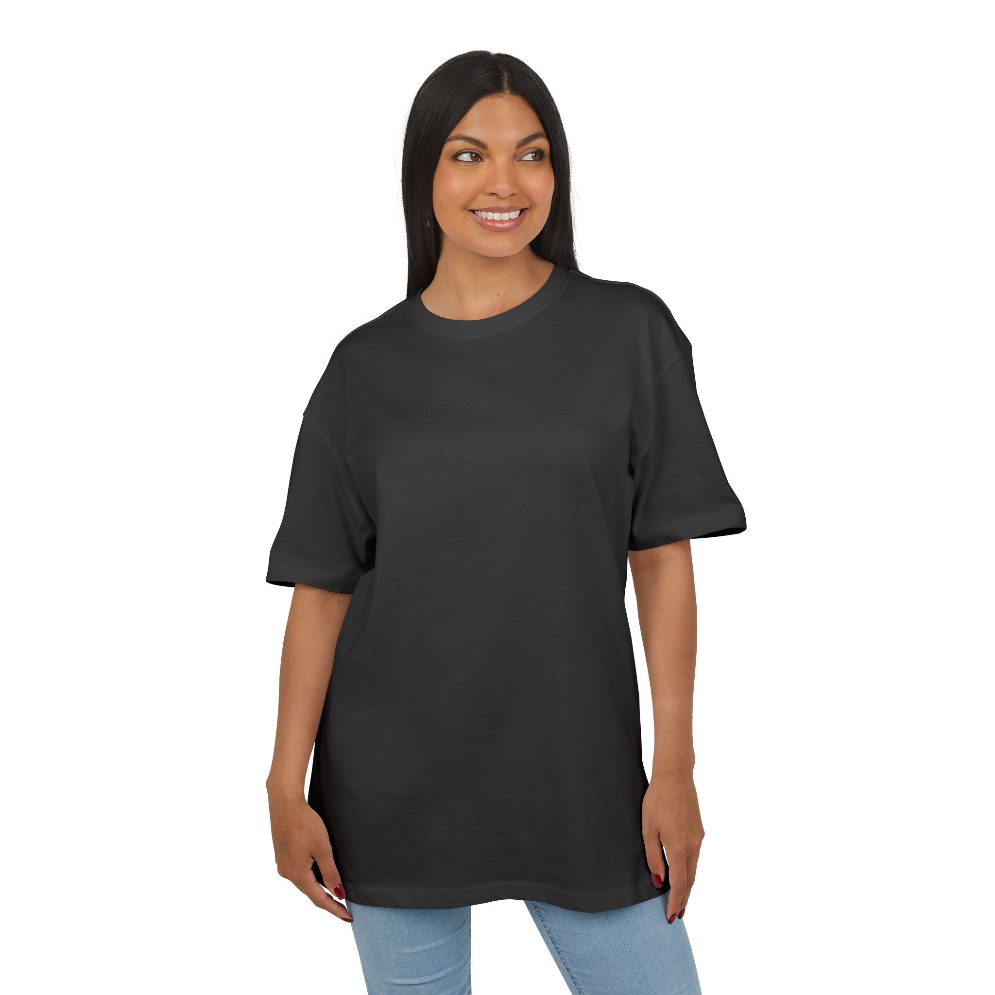 Camiseta oversize unisex «Sorry I Can’t, My Dog Said No» con estampado rosa – vista 8 – Form Dept.
