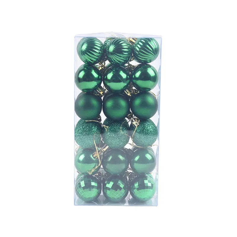 36 PCs Christmas Color Ball Whole Box Set - Bellarte Enchanté 36 PCs Christmas Color Ball Whole Box Set
