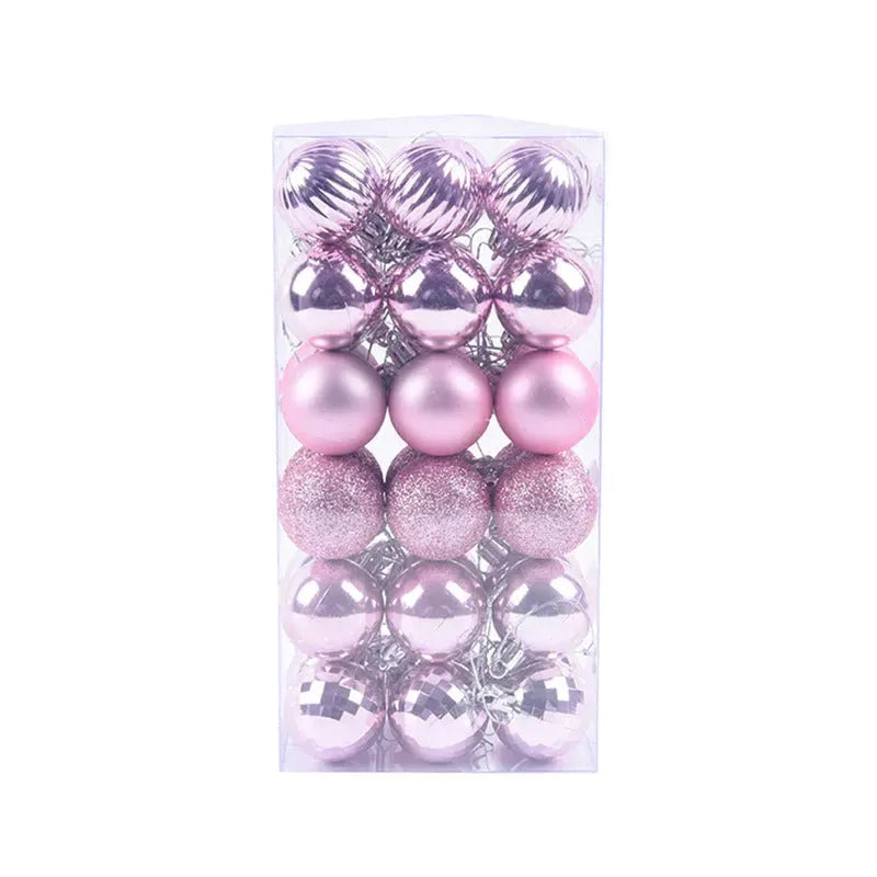 36 PCs Christmas Color Ball Whole Box Set - Bellarte Enchanté 36 PCs Christmas Color Ball Whole Box Set