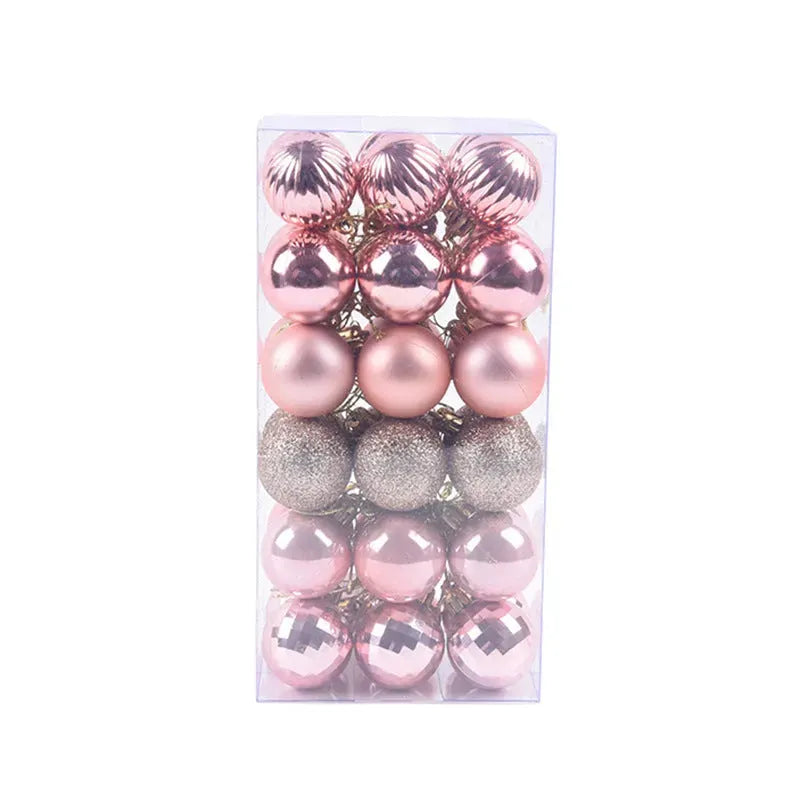 36 PCs Christmas Color Ball Whole Box Set - Bellarte Enchanté 36 PCs Christmas Color Ball Whole Box Set