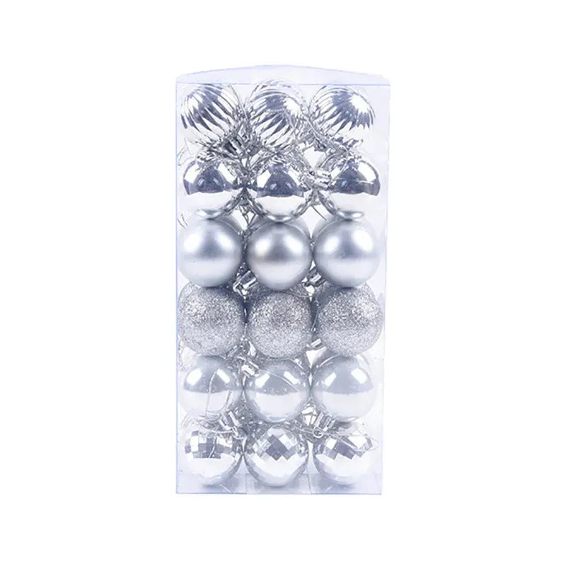 36 PCs Christmas Color Ball Whole Box Set - Bellarte Enchanté 36 PCs Christmas Color Ball Whole Box Set