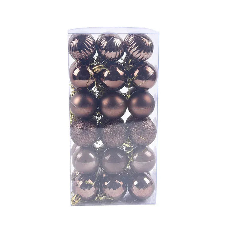 36 PCs Christmas Color Ball Whole Box Set - Bellarte Enchanté 36 PCs Christmas Color Ball Whole Box Set