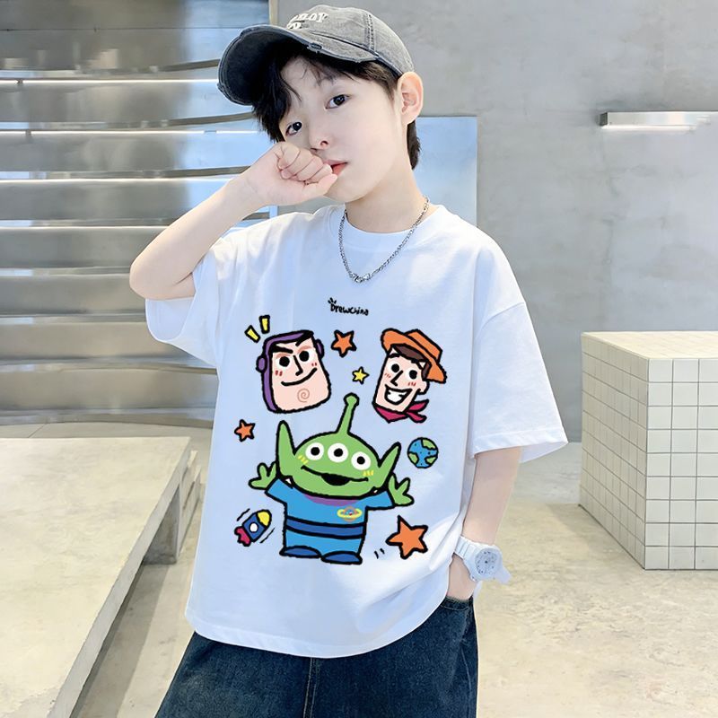 Casual Printed Short Sleeve T-Shirt for Kids,