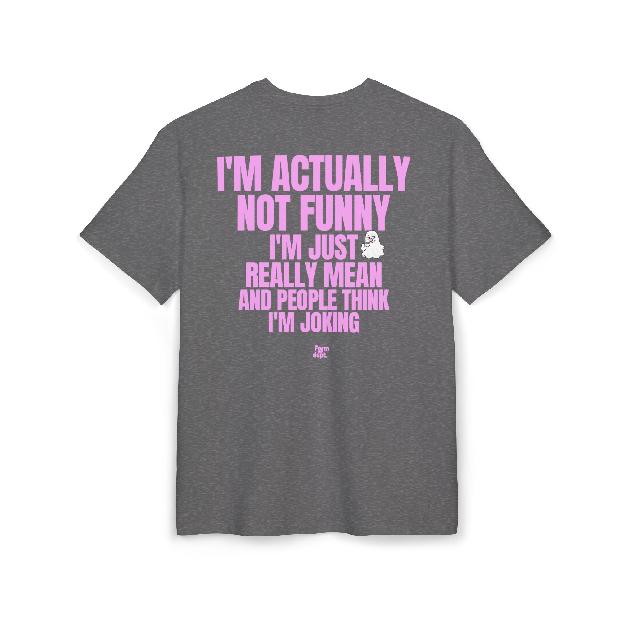 Unisex I'm Actually Not Funny Sarcastic Quote Funny T-Shirt Oversized