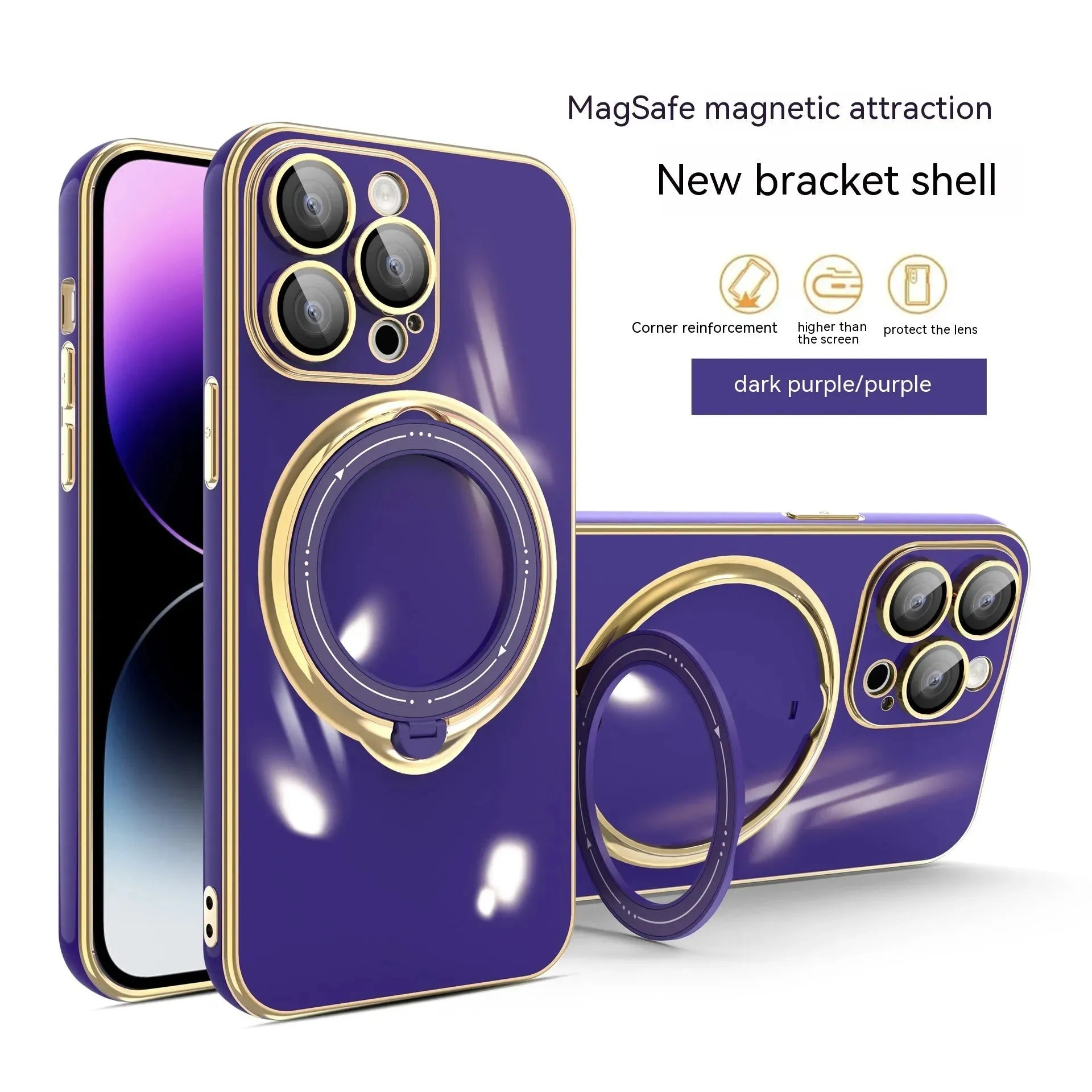 Electroplated Magnetic Suction Phone Case - Bella Enchanté