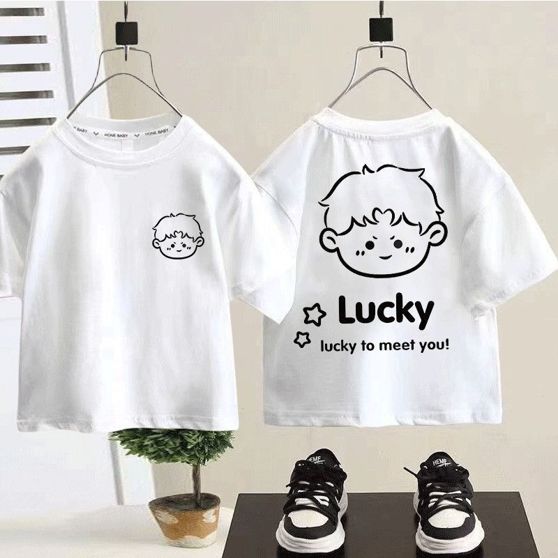 Cute Cartoon Short Sleeve T-Shirt for Boys